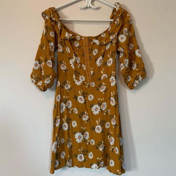 Bleuh Ciel Off The Shoulder Sun Dress - Picture 1 of 6